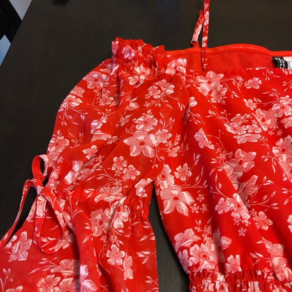 H&M bright pink and white dress - Picture 2 of 2